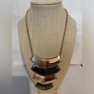 Anthropologie Statement Necklace on rose gold chain